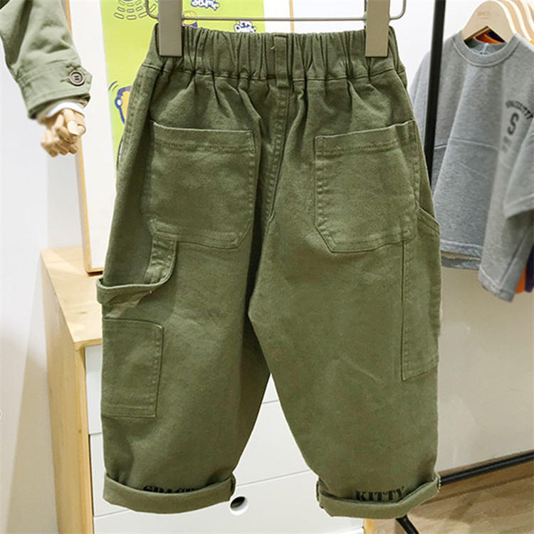 Welink Children s spray painted neutral casual pants