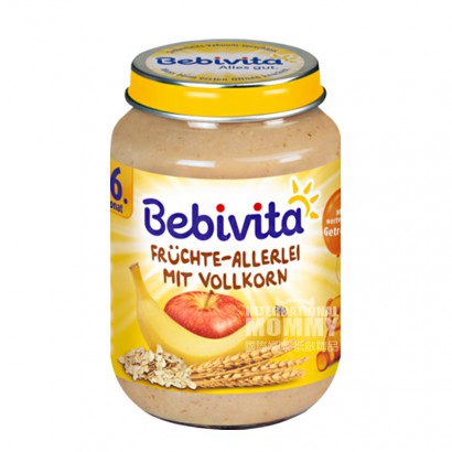 [2 pieces]Bebivita German Banana Apple Whole Grain Mix Puree over 6 months old