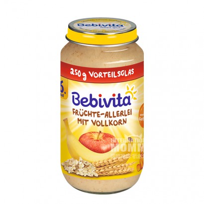 Bebivita German Banana Apple Whole Grain Mix Puree over 6 months old 250g