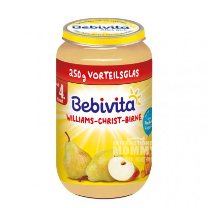 [2 pieces]Bebivita German Apple Pear Puree over 4 months old 