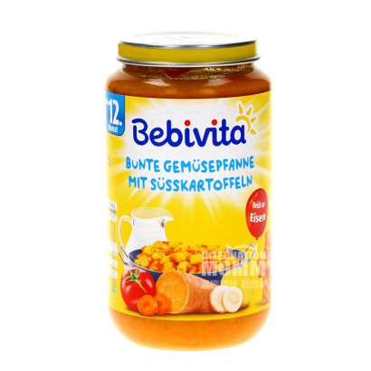 [4 pieces]Bebivita German Milk Tomato Carrot Sweet Potato Mashed over 1 year old 