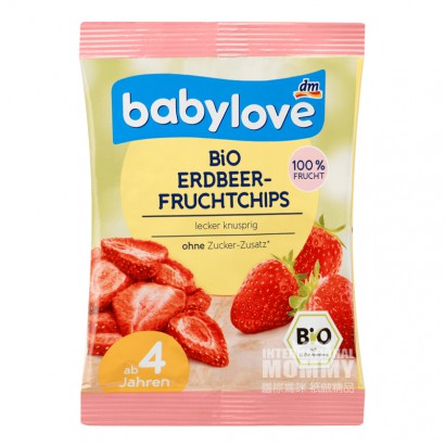 Babylove German Organic Freeze-dried Strawberry Slices over 4 year old