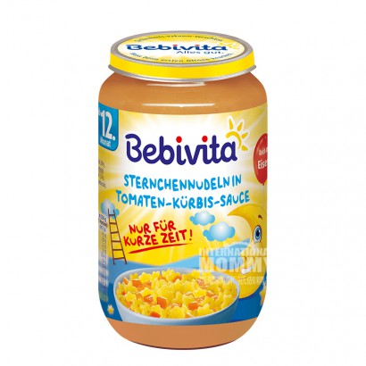 Bebivita German Tomato Pumpkin Star Noodle Mix Puree over 12 months old