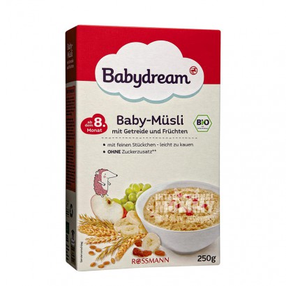 Babydream German Organic Fruit Cereal Oatmeal over 8 months old