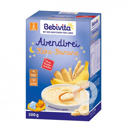 Bebivita German Organic Grain Banana Biscuits Good Night Rice Noodles over 4 months old