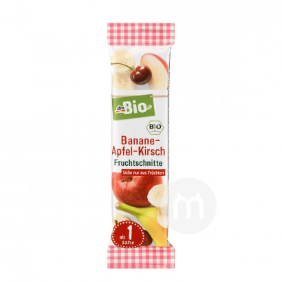 DmBio German Organic Banana Apple Cherry Fruit Bar*25