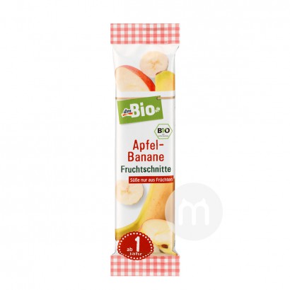 DmBio German Organic Apple Banana Fruit Bar*25
