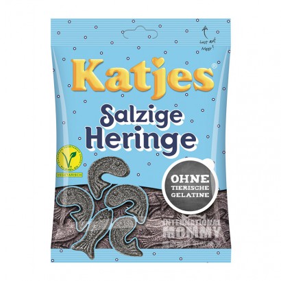 Katjes German Salted Fish Shaped Licorice Candy 200g *4