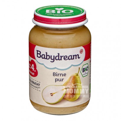 Babydream German Organic Pear Puree over 4 months old *6