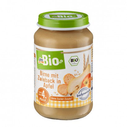 [2 pieces]DmBio German Organic Apple Pear Rusk Mix Puree over 4 months old