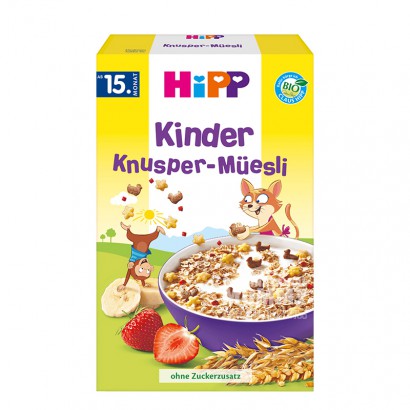 HiPP German Organic Strawberry Banana Cute Shape Children's Oatmeal over 15 months