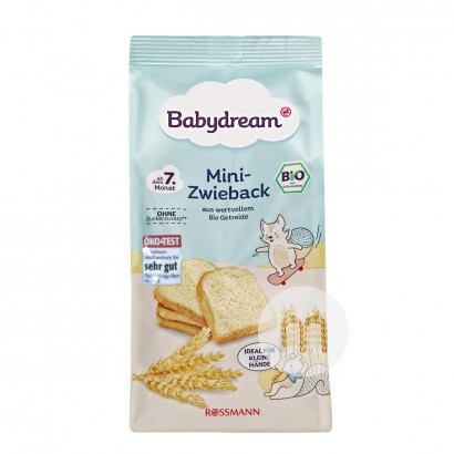 [4 pieces]Babydream German Organic Mini Rusks over 7 months