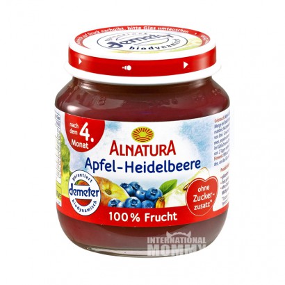ALNATURA German Organic Apple Blueberry Puree*6