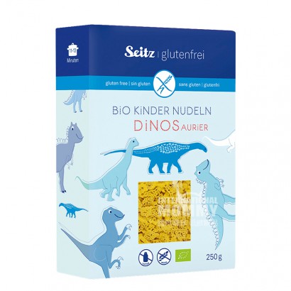 Seitz German Organic Gluten-Free Dinosaur Noodles Kids Noodles