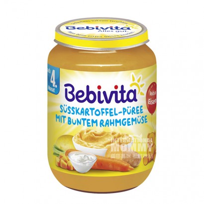 Bebivita German Carrot and Sweet Potato Puree over 4 months