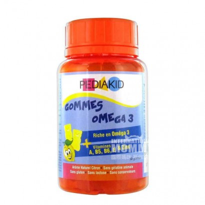 PEDIAKID France Children's Multivitamin Omega3 Gummy Bear Lemon Flavor