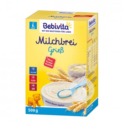 [2 pieces]Bebivita German Milk Cereal Rice Noodles over 6 months 500g