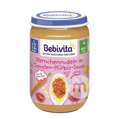 Bebivita German Star-shaped Noodles and Vegetable Puree over 12 months*6