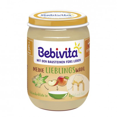 Bebivita German Apple Biscuits and Elderflower Puree over 6 months*6