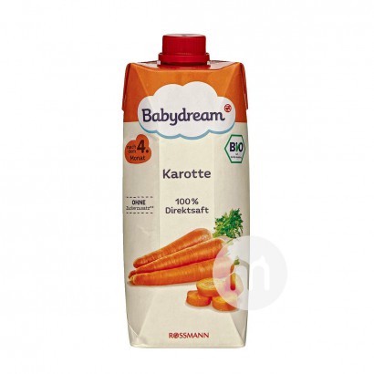 [4 pieces] Babydream German Organic Carrot Juice 500ml