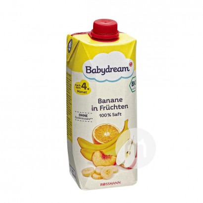[2 pieces] Babydream German Organic Banana Apple Orange Juice 500ml