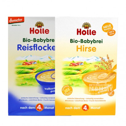 [4 pieces] Holle German Pure Organic Rice Noodles*2+ Pure organic Millet Rice Noodles*2 over 4 months