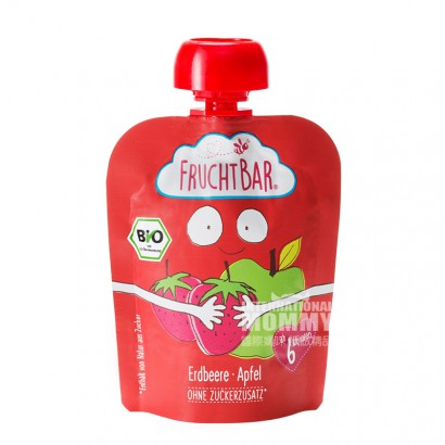 FRUCHTBAR German Organic Apple Strawberry Fruit Puree Sucking over 6 months old 100g*8