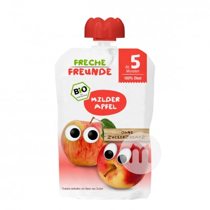 Erdbar German Organic Apple Flavor Children's Fruit Puree Sucking  over 5 months*6