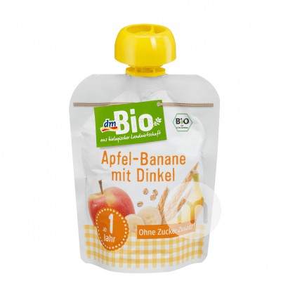 DmBio German Organic Apple Banana Cereal Puree Sucking over 12 months*6