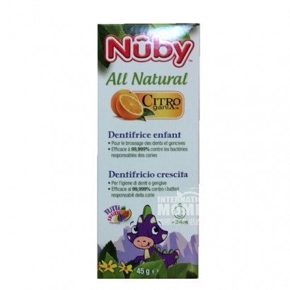 Nuby us Noubi tooth decay prevention fruit flavor toothpaste 45g overseas original