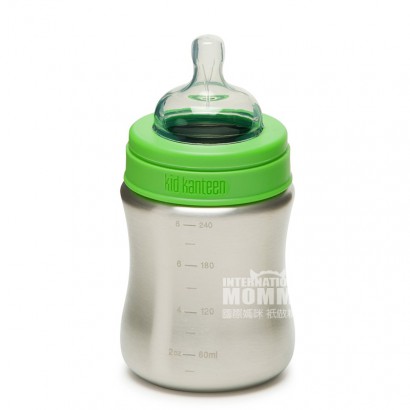Klean Kanteen US stainless steel baby bottle 266ml over 6 months