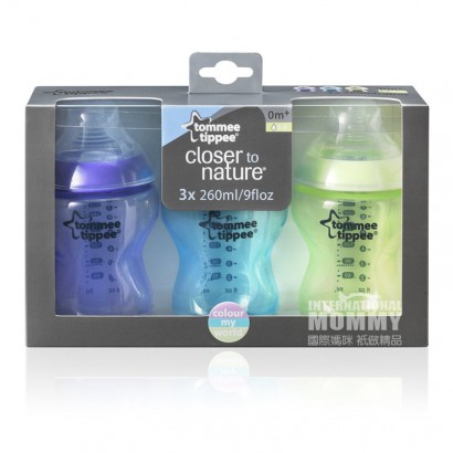 Tommee Tippee UK breast milk natural color bottle 3-piece set