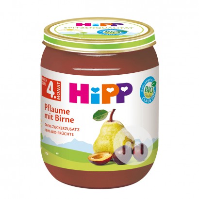 [2 pieces]HiPP German Organic Prune Pear Fruit Puree