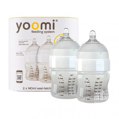 Yoomi British baby anti flatulence bionic bottle 140ml, 2