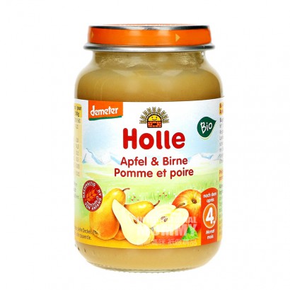 [4 pieces]Holle German Organic Apple Pear Puree