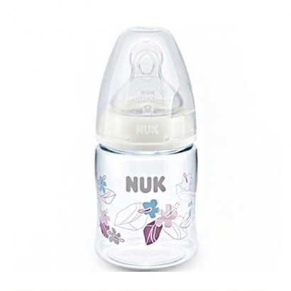 NUK Germany wide mouth silicone nipple PA plastic bottle 150ml 0-6 months