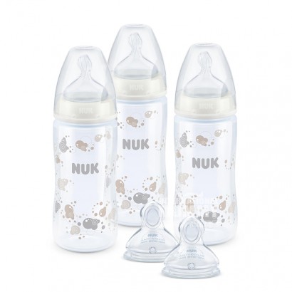 NUK Germany wide mouth PP plastic bottle nipple 5-piece set 0-6 months