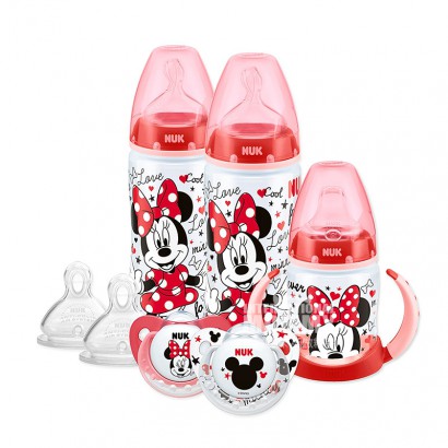 NUK Germany wide mouth PP plastic Mickey bottle 7-piece set 6-18 months