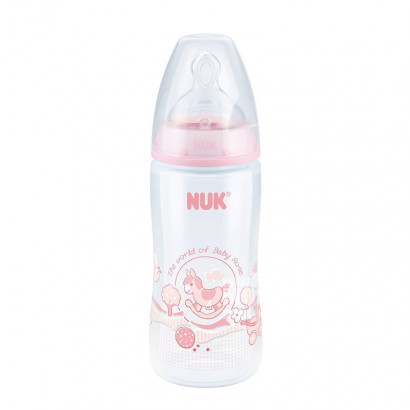 NUK Germany wide mouth PP plastic cartoon bottle 300ml 0-6 months