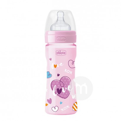 Chicco Italy baby wide mouth PP plastic bottle 250ml silicone nipple more than 2 months