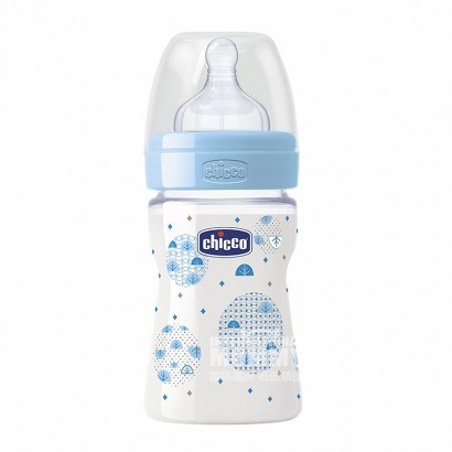 Chicco Italy baby wide mouth PP plastic bottle 150ml silicone nipple more than 0 months