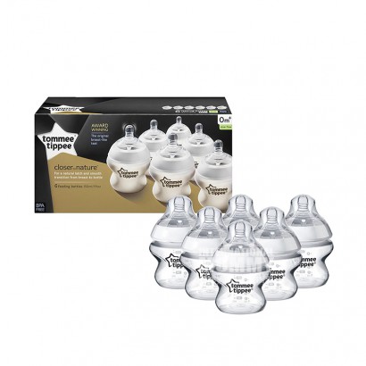 Tommee Tippee UK wide mouth anti flatulence PP bottle 6 pieces 150ml 0-3 months