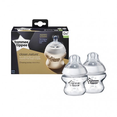 Tommee Tippee UK wide mouth anti flatulence PP bottle 2 pieces 150ml 0-3 months