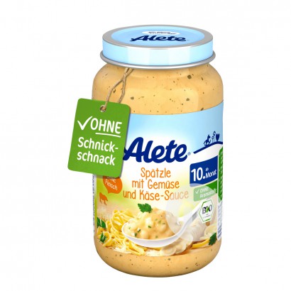 [2 pieces]Nestle German Alete Series Parsnip Cheese Noodle Puree