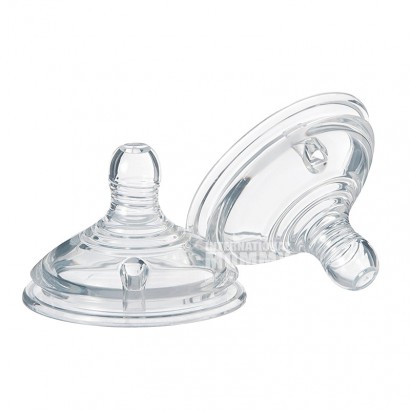 Tommee Tippee British breast milk natural series anti flatulence fast flow silicone nipple 2 pieces, installed for more 