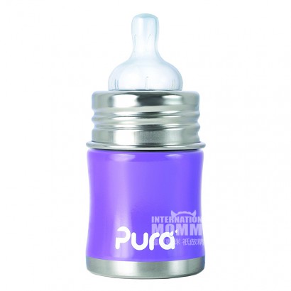 Pura Kiki us wide bore anti flatulence stainless steel bottle 150ml