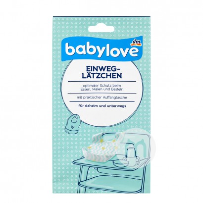 Babylove German Baby Disposable Bibs 12 Pack Original Overseas Local Edition
