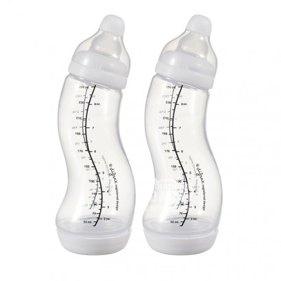 Difrax Netherlands anti flatulence S-type standard diameter bottle 250ml, two for more than 0 months, white