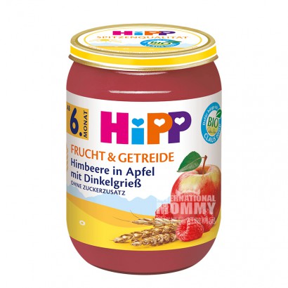 Hipp German Organic Apple Raspberry Semolina Mix Puree over 6 months