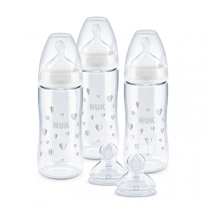 NUK Germany wide mouth PA plastic bottle nipple 5-piece set 0-6 months